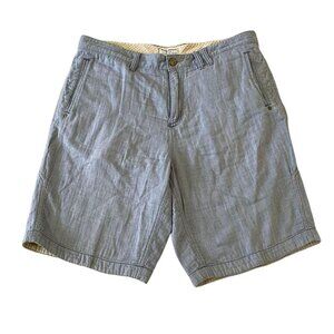 Tommy Bahama Bermuda Shorts Men’s Size 36 Waist Blue Flat Front Beach Golf